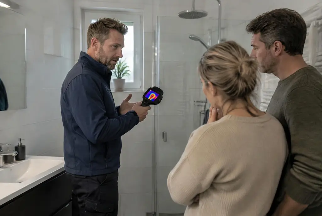 Lekdetectie Haarlem – specialist legt bevindingen uit aan bewoner